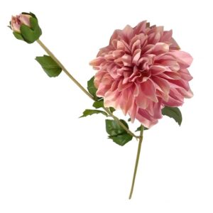 Artificial Big Dahlia Flower Single Stem 75 cm - Elen India