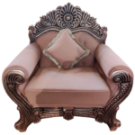 Brown Couple Sofa Chairs For Wedding and Banquet | Set Of 2 Pcs