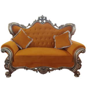 Couple Sofa For Banquet, Wedding and Event Decor | Color: Rust