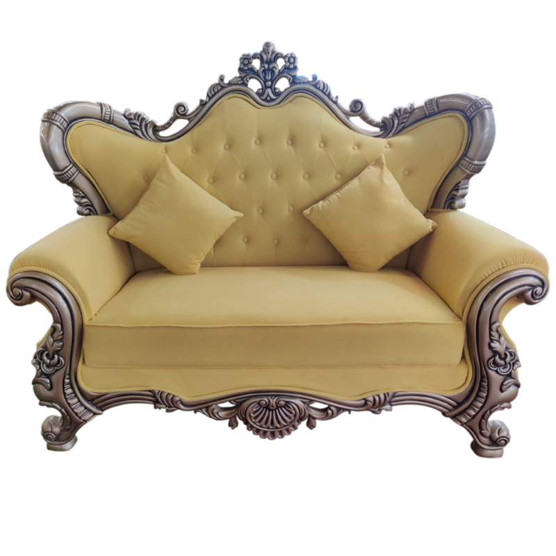 Couple Sofa For Wedding, Event and Banquet Decor | Color: Yellow