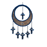 Dark Blue Dream Catcher Hanging For Decor