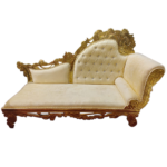 Gold Couple Sofa For Wedding Decor