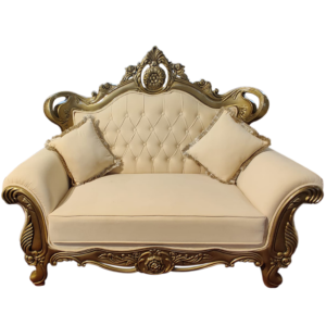 Ivory Couple Sofa For Wedding and Banquet Decor | Stylish and Modern Look