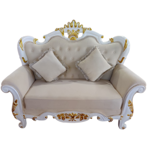 Light Peach Couple Sofa For Wedding and Banquet