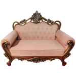 Light Pink Couple Sofa For Wedding Decor