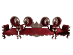 Maroon 3 Seater Sofa Set For Decor