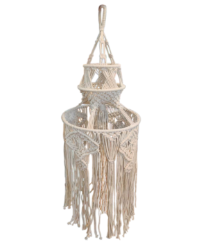 Off White Boho Lamp Hanging For Decor | Set Of 5 Pcs