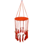 Orange Bulan Hanging For Decor | Set Of 5 Pcs
