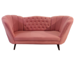 Peach Pink Couple Sofa For Home and Event Decor