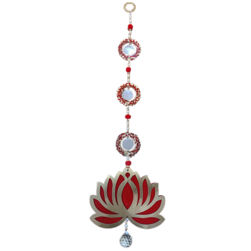 Red Lotus Hanging For Wedding, Home and Event Decor