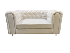 White Two Seater Sofa For Decor Purposes