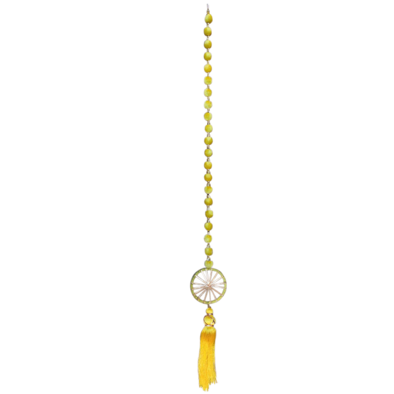 Yellow Hanging Ladi For Decor | Set Of 5 Pcs