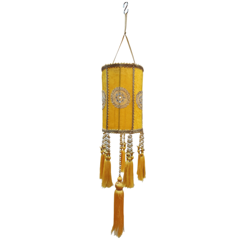 Yellow Lamp Hanging For Decor